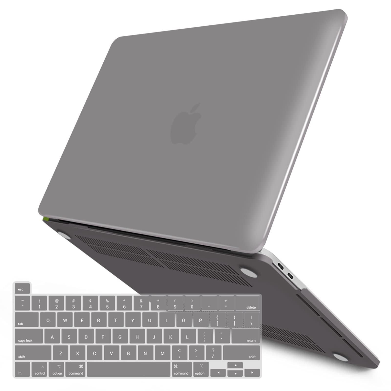 Suitable for Grey MacBook Pro 13 Inch Case 2016-2023 M1 M2 A2338 A2289 A2251 A2159 Hard Shell Case Keyboard Cover