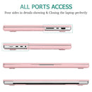 Suitable for MacBook Pro 14 Max Inch Case 2023 2022 2021 M2 A2779 M1 A2442 Hardshell Case Keyboard Cover Sold Pink