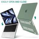 Suitable for MacBook Pro 14 Max Inch Case 2023 2022 2021 M2 A2779 M1 A2442 Hardshell Case Keyboard Cover Midnight Green