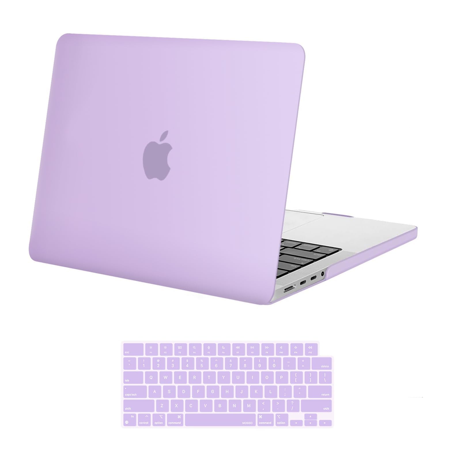 Suitable for MacBook Pro 14 Max Inch Case 2023 2022 2021 M2 A2779 M1 A2442 Hardshell Case Keyboard Cover Purple