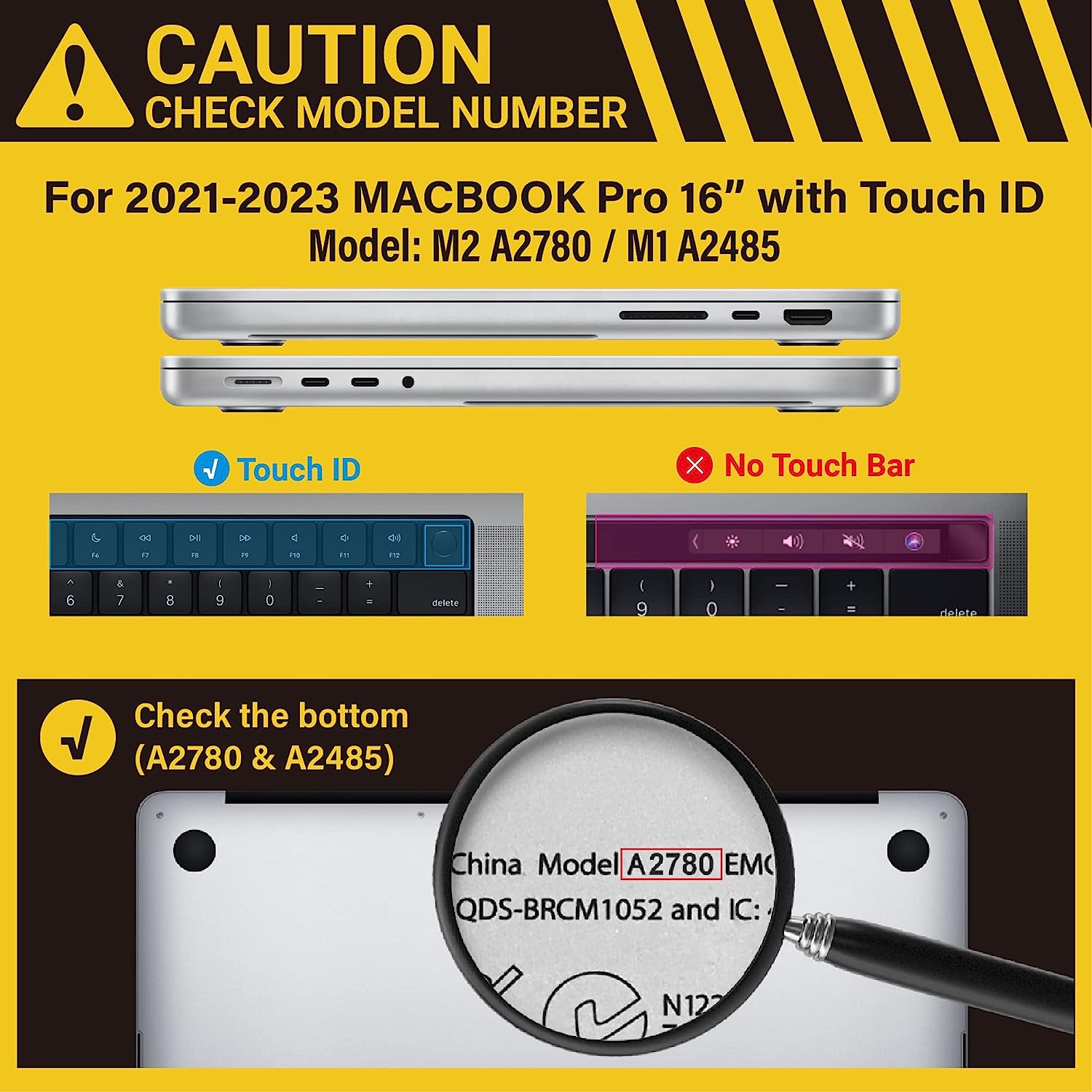 Suitable for MacBook Pro 16 inch Case 2023 2022 2021 M2 A2780 A2485 M1 Pro/Max Hard Shell Case Keyboard Cover Blue