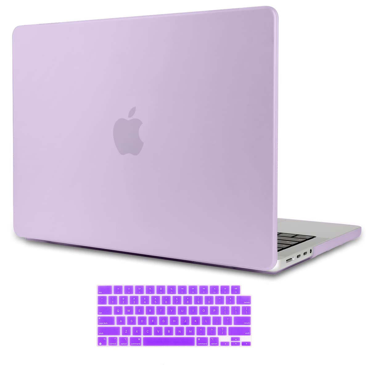 Suitable for MacBook Pro 16 inch Case 2023 2022 2021 M2 A2780 A2485 M1 Pro/Max Hard Shell Case Keyboard Cover Purple
