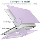 Suitable for MacBook Pro 16 inch Case 2023 2022 2021 M2 A2780 A2485 M1 Pro/Max Hard Shell Case Keyboard Cover Purple