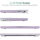 Suitable for MacBook Pro 16 inch Case 2023 2022 2021 M2 A2780 A2485 M1 Pro/Max Hard Shell Case Keyboard Cover Purple