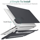 Suitable for 2023 2022 MacBook Air 13 inch case M2 Model A2681 Hard Shell Case Keyboard Cover Black