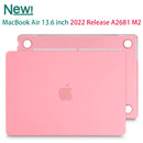 Suitable for  2023 2022 MacBook Air 13 inch case M2 Model A2681 Hard Shell Case Keyboard Cover Pink