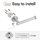 Toilet Paper Holder Bathroom Paper Roll Holder Roll Holder brushed Silver Wall Mount 304