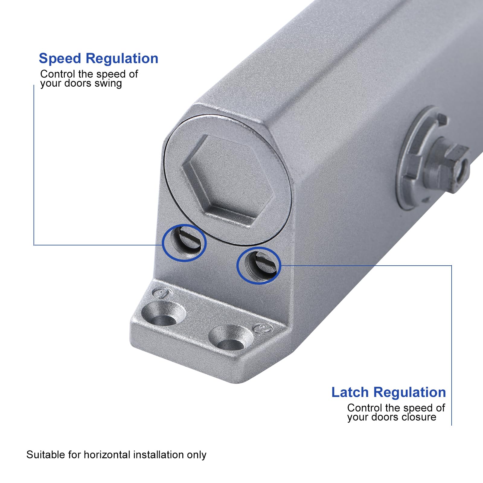 Auto Commercial Door Closers Hydraulic Door Closer for Home Commercial Door 25-45kg