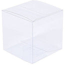 10 Pack of 12cm Square Cube Box - Large Bomboniere Exhibition Gift Product Showcase Clear Plastic Shop Display Storage Packaging Box