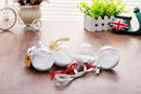 50 Wholesale Pack Glass Bauble 8cm Diameter Round Clear with Silver Cap - table or tree centrepice personal memory theme craft gift