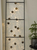 1 Set of Black 5cm Rattan Cane 50 Ball Battery Powered LONG 5m String Lights Christmas Gift Home Wedding Party Bedroom Decoration Table Centrepiece