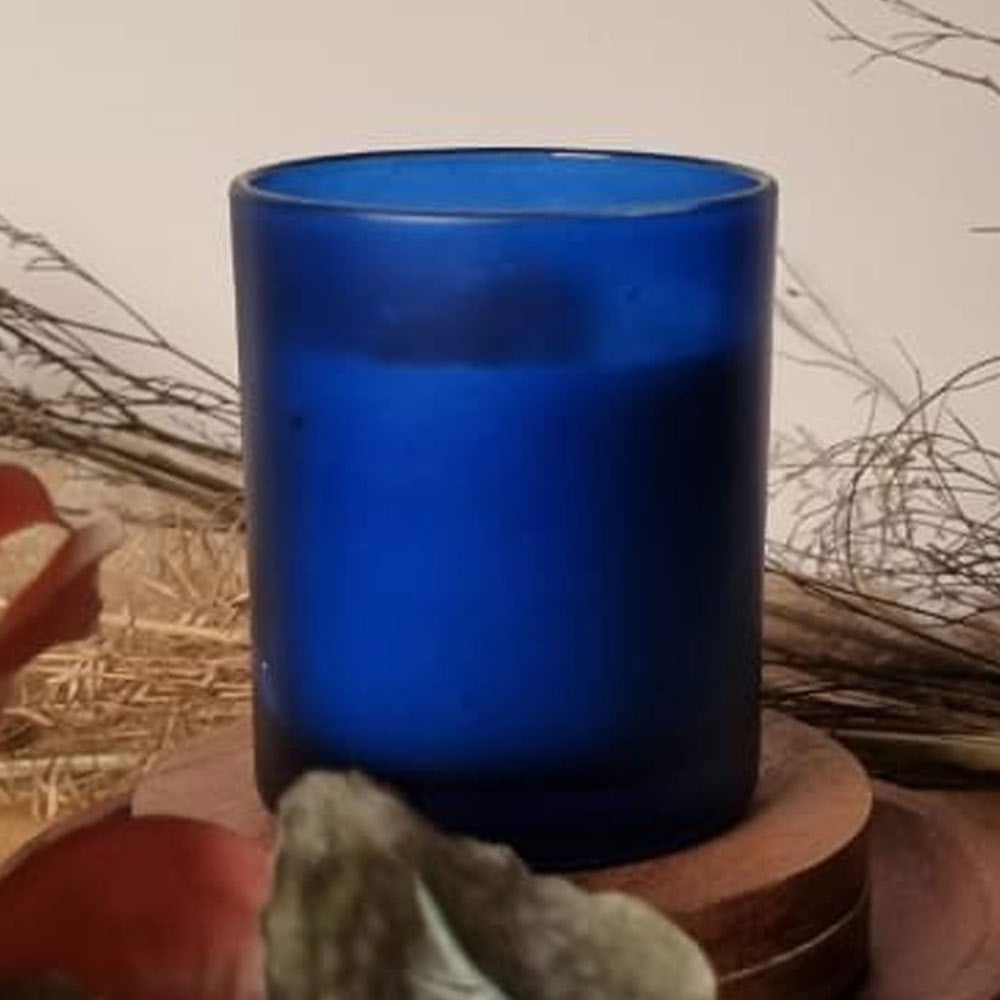 40 Pack Blue Frosted Glass Votive Tealight Candle Holders House Party Cenrepiece Xmas Wedding Decor Glass Candlestick Party Decorations Bridal Baby Shower Event