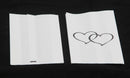 100 Pack Wedding Cake Bags Greaseproof Wax Paper Slice Take Home Favour Large Heart
