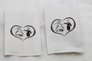 150 Pack Wedding Cake Bags Greaseproof Wax Paper Slice Take Home Favour Bride Groom in Heart
