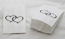 200 Pack Wedding Cake Bags Greaseproof Wax Paper Slice Take Home Favour Large Heart
