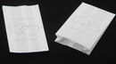 200 Pack Wedding Cake Bags Greaseproof Wax Paper Slice Take Home Favour Silver Heart n Message