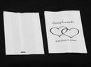50 Pack Wedding Cake Bags Greaseproof Wax Paper Slice Take Home Favour Heart n Message