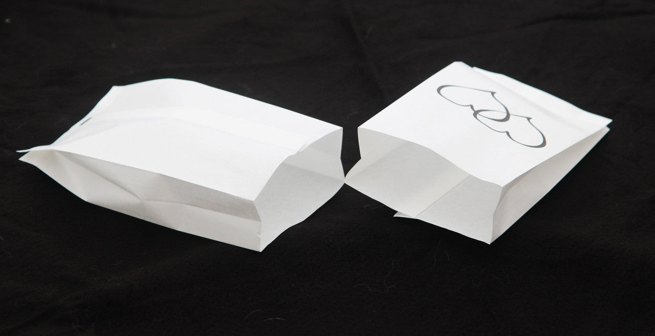 50 Pack Wedding Cake Bags Greaseproof Wax Paper Slice Take Home Favour Large Heart