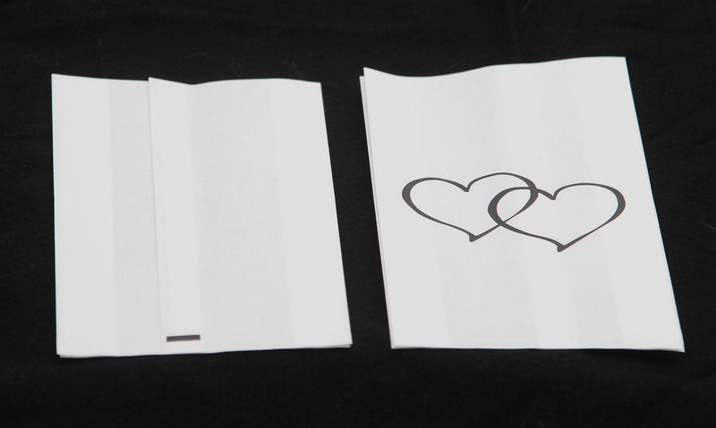 50 Pack Wedding Cake Bags Greaseproof Wax Paper Slice Take Home Favour Large Heart