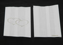 50 Pack Wedding Cake Bags Greaseproof Wax Paper Slice Take Home Favour Large Silver Heart