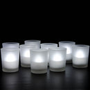 40 Pack Frosted White Glass Votive Candle Holders for Candle Making Kit Tealight Candles Cup Home Decoration