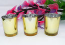 40 Pack Gold Votive Tealight Candle Holders Valentines Day Mercury Wedding Decor Glass Candlestick Party Decorations Bridal Baby Shower Event
