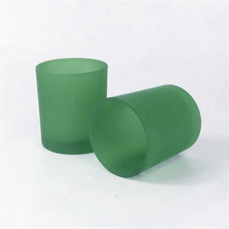 10 Pack Green Frosted Glass Votive Candle Holders Table Centreoieces Xmas Wedding Anniversary Event Recption Party Function or Home Decor