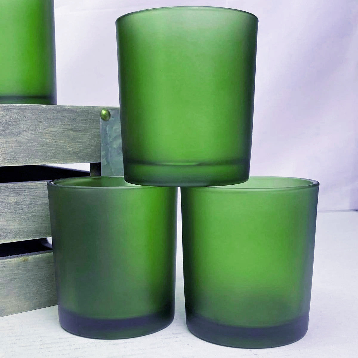 20 Pack Green Frosted Glass Votive Candle Holders Table Centreoieces Xmas Wedding Anniversary Event Recption Party Function or Home Decor