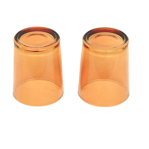 20 Pack Orange Glass Votive Tealight Candle Holders House Party Cenrepiece Xmas Wedding Decor Glass Candlestick Party Decorations Bridal Baby Shower Event