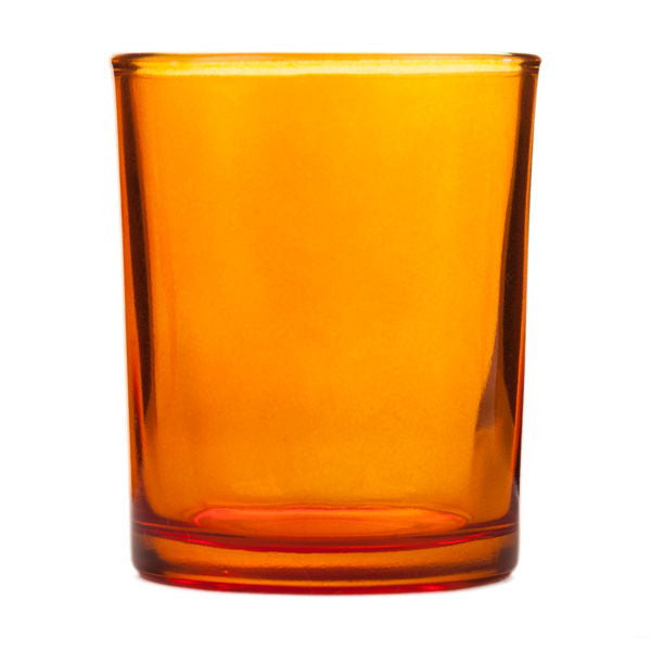 20 Pack Orange Glass Votive Tealight Candle Holders House Party Cenrepiece Xmas Wedding Decor Glass Candlestick Party Decorations Bridal Baby Shower Event