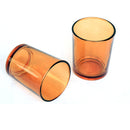 40 Pack Orange Glass Votive Tealight Candle Holders House Party Cenrepiece Xmas Wedding Decor Glass Candlestick Party Decorations Bridal Baby Shower Event