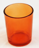 40 Pack Orange Glass Votive Tealight Candle Holders House Party Cenrepiece Xmas Wedding Decor Glass Candlestick Party Decorations Bridal Baby Shower Event