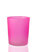 40 Pack Pink Frosted Glass Votive Tealight Candle Holders House Party Cenrepiece Xmas Wedding Decor Glass Candlestick Party Decorations Bridal Valentines Event