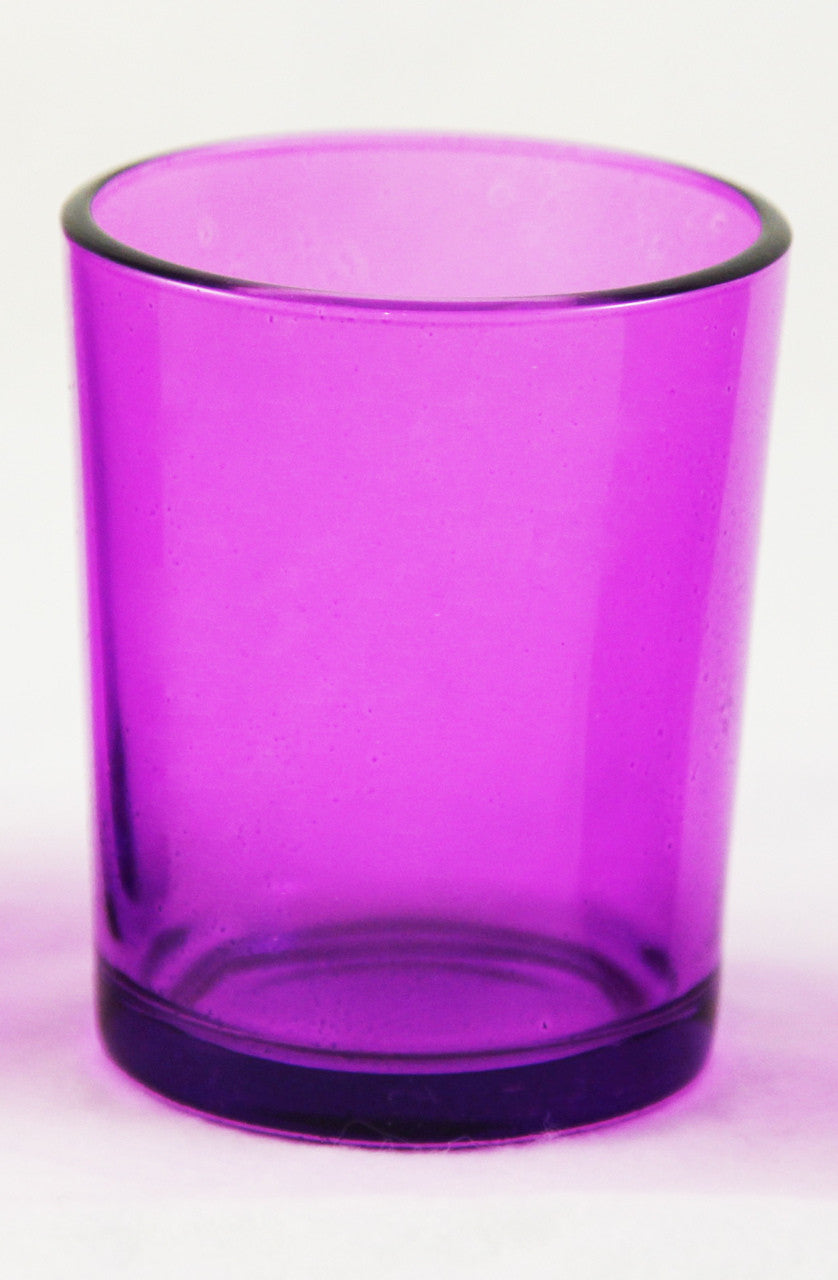 20 Pack Purple Glass Votive Tealight Candle Holders House Party Cenrepiece Xmas Wedding Decor Glass Candlestick Party Decorations Bridal Valentines Event