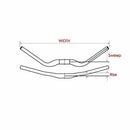 Satori EVO 35 Large - 355mm Rise Handlebar - Black MTB Trekking Universal 780mm Long