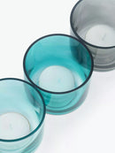20 Pack Turquoise Glass Votive Tealight Candle Holders House Party Cenrepiece Xmas Wedding Decor Glass Candlestick Party Decorations Bridal Baby Shower Event