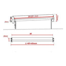 Outdoor Roller Blind Sun Screen Awning With Aluminium Hood