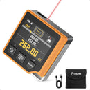 Laser Measuring Tool, 262ft Laser Measure with Digital Angle Finder & Level, Magnetic Rechargeable Laser Measurement Tool with 2.4'' Color Backlit Display, 6 Units, Length/Area/Volume/Pythagorean Mode