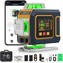 CIGMAN 16 Lines Green Laser Level 4×360° Self Leveling, Side LCD, CMS04