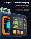 CIGMAN 16 Lines Green Laser Level 4×360° Self Leveling, Side LCD, CMS04