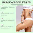 Hoygi Body Exfoliating Gel, Deep Cleansing Moisturizing Gentle Mud Scrub Exfoliating Dead Skin Clean Pores