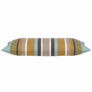 Pack of 4 Corban Aqua Rectangle 35x70cm Striped Multicoloured Cushion Cover Nautical