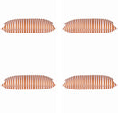 Pack of 4 Dandi Orange & White Rectangle Cushion Covers