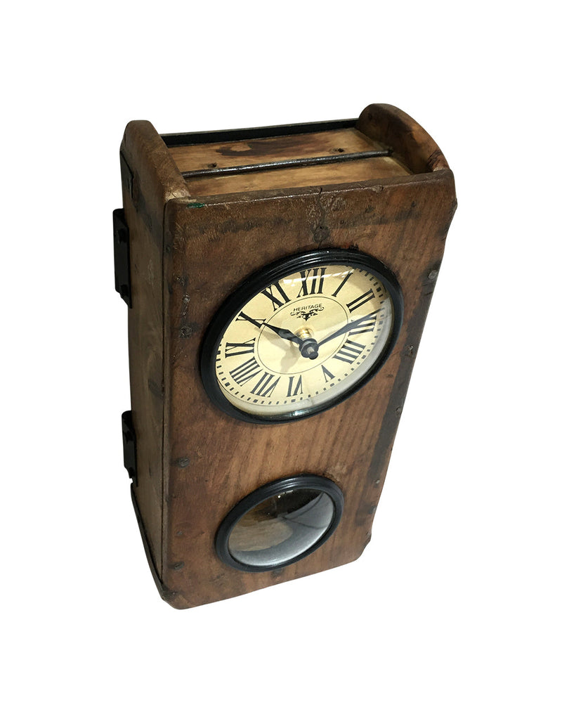 Wall Clock - Brick Mould With Pendulum