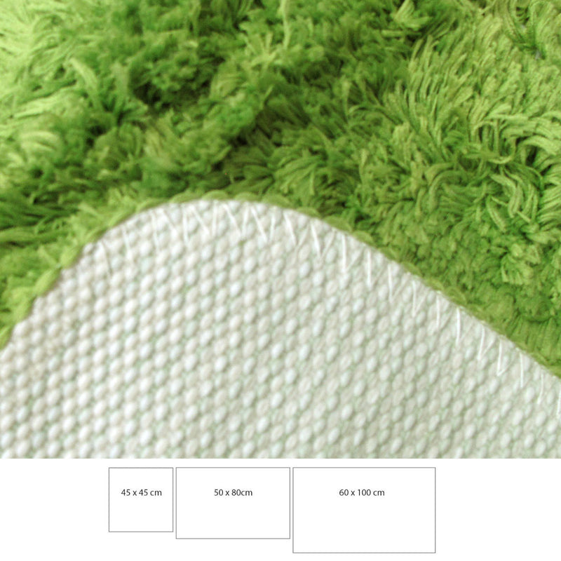 Sleim Set of 3 Bath Mat Set Green