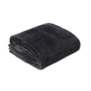 In 2 Linen 350GSM Plush Ultra Soft Velvet Touch Blanket Charcoal King/Super King