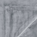 In 2 Linen 350GSM Plush Ultra Soft Velvet Touch Blanket Silver King/Super King