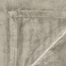 In 2 Linen 350GSM Plush Ultra Soft Velvet Touch Blanket Taupe Double/Queen