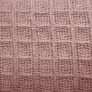 Cotton Waffle Blanket Dusty Pink Queen