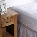 Georges Fine Linens 100% COTTON Quilted Mattress Protector 35cm Wall KING SINGLE